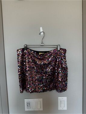 Urban Outfitters Multicolor Sequin Mini Skirt